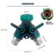 ZHONGCHENGVALVE 2 Way 3/4"" Garden Hose Splitter, Double Y Connector