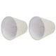 thumbnail image 3 of 2 cubiertas de pantalla de tela con borde blanco beige, con clip para velas E14, perfectas para candelabros y lámparas de mesa, 3 of 8