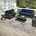 thumbnail image 2 of Addison Rugs Indoor/ Outdoor Yuma Morroccan Washable Rug 3' x 5' - Taupe, 2 of 8
