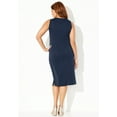 thumbnail image 2 of Catherines Women's Plus Size Ponte Sleeveless Shift Dress, 2 of 4
