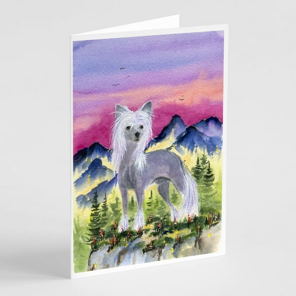 Chinese Crested Greeting Cards and Envelopes Pack of 8