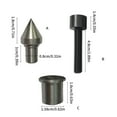 thumbnail image 5 of AOOOWER Alloy Stainless Steel Lathe Tailstock Centers Chuck Adapters Bearing Thimbles Set, 5 of 13