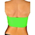 thumbnail image 2 of Seamless Bandeau Bra Tube Top (One Size, Neon-Green), 2 of 2