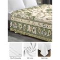 thumbnail image 6 of Sage Green Twim Size Flat Sheet, Wrinkleproof & Fadeproof Cooling Flat Bed Sheet Only, Southwest Tribal Antique Boho-Chic Farmhouse Breathable Soft Bedding Top Sheets 66 x 96 Inches, 6 of 8