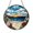 Acrylic 3.5 Inch, variant on Decorative Coastal Sunset Stained Glass Art Suncatcher, Fantasy Ocean Beach Window Hanging Panel Accent Gift
