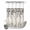 Gray Beige, variant on No Hook Shower Curtain, Sage Green Eucalyptus Shower Curtains for Bathroom with See Through Top Window, Farmhouse Weeping Leaves Linen Waterproof & Washable Bath Curtain Long 72"x78"