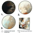 thumbnail image 3 of Designart "Orange And Blue Abstract Mixed Colors IV" Minimalism Wall Art Print, 3 of 5
