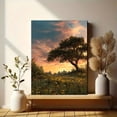 thumbnail image 6 of Sunset Meadow Tree Canvas Wall Art Print, Living Room Bedroom Kitchen Hallway Decor, 6 of 8