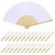 thumbnail image 1 of 24 Abanicos de Papel Blancos Plegables de Mano para Bodas, Fiestas y Baby Showers., 1 of 5