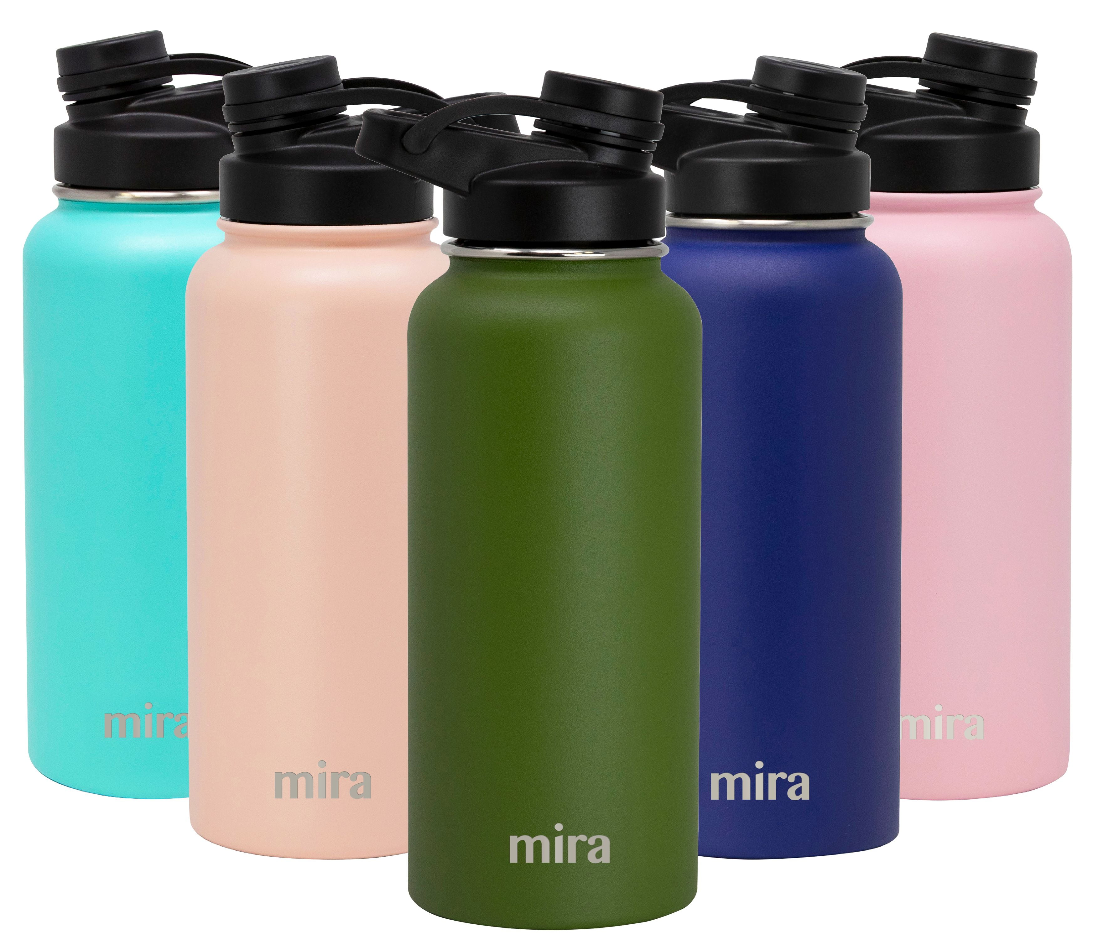 MIRA 32 oz Stainless Steel Insulated Sports Water Bottle Metal