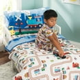 thumbnail image 3 of Everyday Kids 4 Piece Bedding Sets, Toddler Bed with Comforter, Flat Sheet, Fitted Sheet, Pillowcase, 3 of 7
