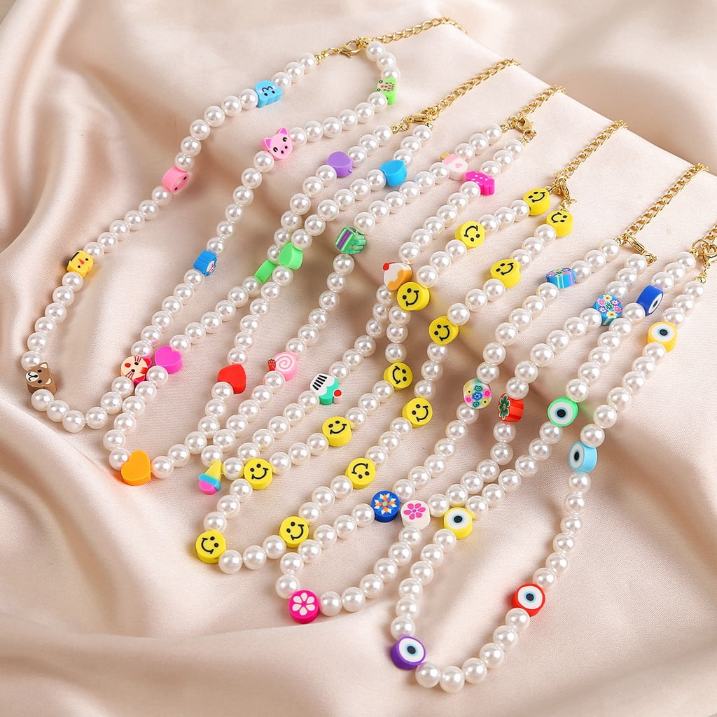 Mujer collares de perlas pequeñas, joyas de estilo clasico venta online y Madrid