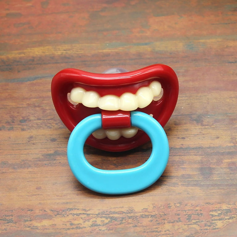 Baby Funny Pacifier Soft Silicone Funny Fake Nipple Teeth Gum Teeth Pacifier Children Pacifier Suitable For Babies Over 3 Months