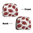 thumbnail image 3 of 2 PCS Car Headrest Cover, American football cute Soft Car Seat Head Rest Cover Protector Interior Car Accessories Seat Covers for Cars Truck Auto Only Covers, 3 of 8