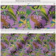 thumbnail image 2 of Soimoi Cotton Poplin Fabric Branches,Parrot & Leopard Jungle Print Fabric by the Yard 42 Inch Wide, 2 of 7