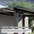 thumbnail image 5 of NETAJE 10'x10' Outdoor Metal Gazebo, Hardtop Wall Mounted Gazebo & Pergola with Metal Sloping Roof, for Backyard, Deck, Patio, 5 of 7