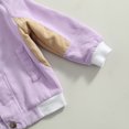 thumbnail image 4 of Toddler Baby Girls Zipper Corduroy Coat Oversized Long Sleeve Windbreaker Hooded Sweatshirt Jacket, 4 of 4
