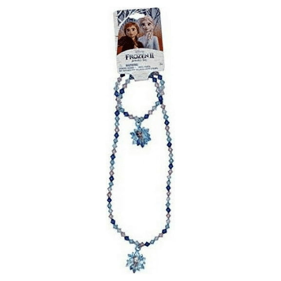 FROZEN 2 NECKLACE & BRACELET SET HANGING