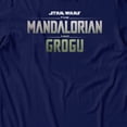 thumbnail image 3 of Star Wars The Mandalorian And Grogu Movie Logo Full Color Men's T Shirt (Navy, S-3XL), 3 of 4
