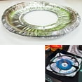 thumbnail image 4 of 48 Aluminum Foil Round Burner Bib Gas Stove Range Oven Liner Cover Disposable 9", 4 of 6