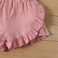 thumbnail image 7 of Zanarzt Girls Shorts Casual Toddler Baby Girl Shorts Girls Shorts Summer Casual Ruffle Cotton Baby Shorts Red,18-24 Months, 7 of 7