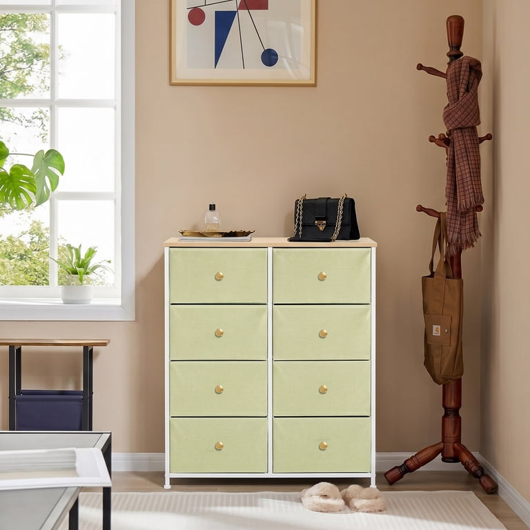 light green dresser FOTOSOK with 19.5'' Deeper Depth, Modern Dresser Chest of Drawers with Door for TV Stand, Deep Drawers and Wide Storage Space, Green : Home & Kitchen A great option for a single nursery or a shared space with the ample storage. IKEA SMSTAD / UPPFRA 6-drawer