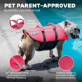 thumbnail image 5 of Outward Hound Granby Splash - Chaleco salvavidas para perro, color rosa, talla grande, 5 of 5