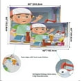 thumbnail image 4 of Handy Manny Pattern Wall Hanging 50*60 Inches High-Quality Peach Skin Velvet Material Classic And Charming, 4 of 6