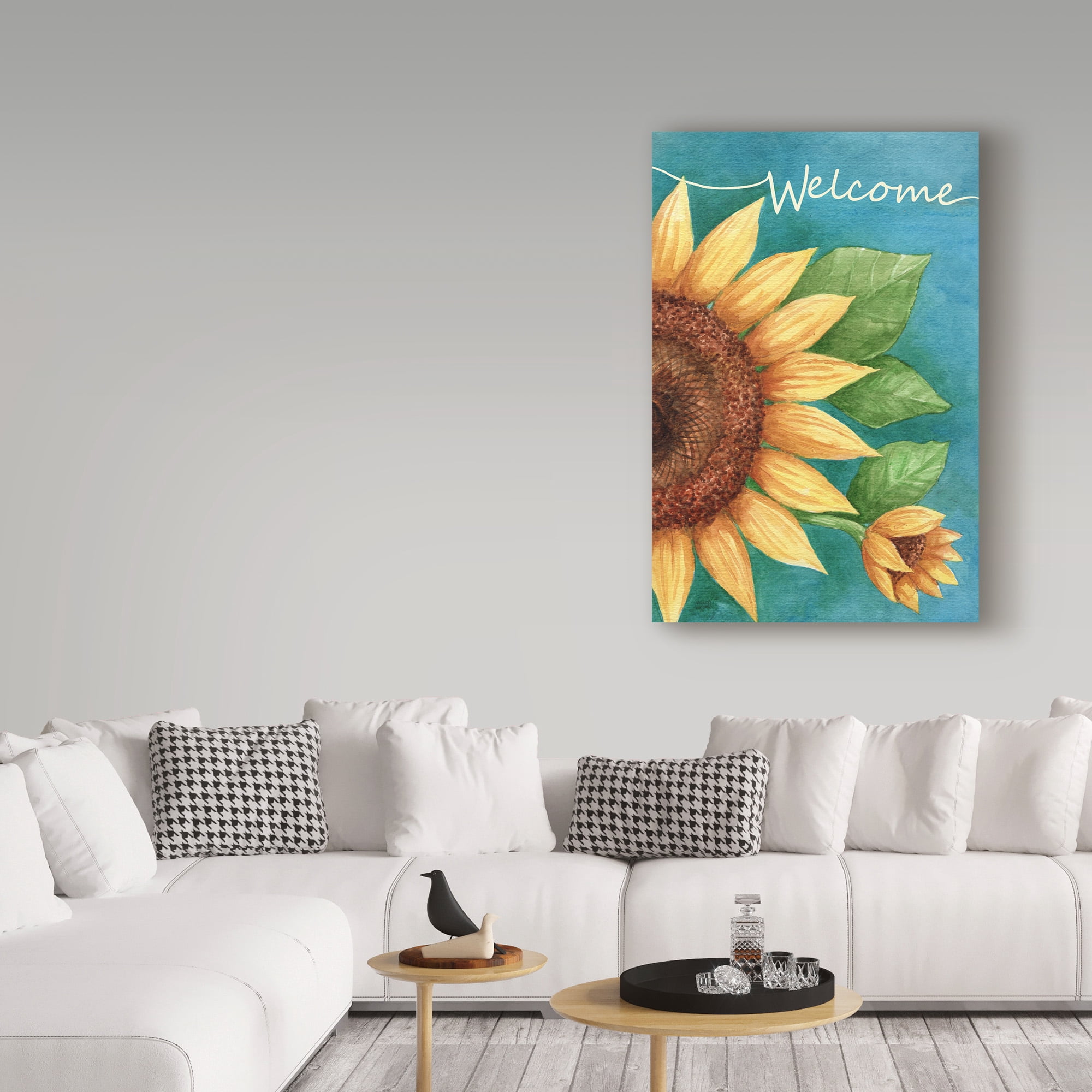 Trademark Fine Art 'Welcome Sunflower' Canvas Art by Melinda Hipsher