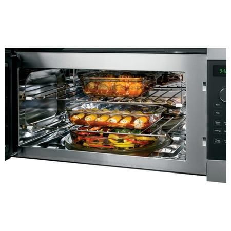 GE Profile - Advantium 30" Built-In Single Electric Convection Over-the-Range Oven with Microwave - Stainless steel