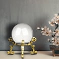thumbnail image 3 of 40mm Crystal Ball With Golden Flower Stand Combination Home decoration, 3 of 5
