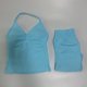 thumbnail image 1 of Conjunto de gimnasio de impacto para mujer, camisetas sin mangas con espalda descubierta, pantalones cortos sin costuras de cintura alta, ropa deportiva, conjuntos de entrenamiento, 1 of 5