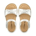 thumbnail image 3 of Dream Pairs Toddler/Little Kid Girls Sandals Fashion Bow Summer Shoes KSD213 SILVER Size 12 little kid, 3 of 5
