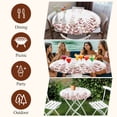 thumbnail image 7 of Spring Reddish Brown Eucalyptus Round Tablecloth, Fitted Table Cover with Elastic for 45"-54" Round Tables, Botanical Leaf Country Table Cloth Outdoor Indoor Dinning Party Waterproof Tablecloths, 7 of 7