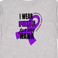 thumbnail image 4 of Inktastic I Wear Purple For My Nana Pancreatic Cancer Awareness Boys or Girls Long Sleeve Toddler T-Shirt, 4 of 5