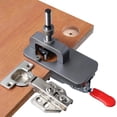 thumbnail image 1 of Perforadora de 35 mm, plantilla para taladrar bisagras, guía de edad para agujeros de bisagras de 35 mm, herramienta Find A Jig, para carpintería de bricolaje con gabinetes de puertas, plantilla para, 1 of 5