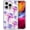 Pink Jellyfish, variant on Compatible with iPhone 16e Case, Clear Four Corner Shockproof Airbags, Ultra-Thin Anti-Slip Design Military-Grade Protection Case - Red Eye Collage