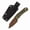 Olive Green, variant on Tenable Loki Fixed Blade Knife 2.99" Gray TiCn Coated D2 Blade,G10 Handle,G1058A1