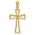 thumbnail image 4 of Finest Gold 14K Yellow Gold Diamond-Cut Cross Pendant, 4 of 4