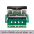thumbnail image 3 of Adaptador de Tarjeta de Protección de Interfaz SFF-8654 8i X8 con de 90°, Tarjeta Adaptadora Slimline SAS Macho A Hembra, 3 of 5