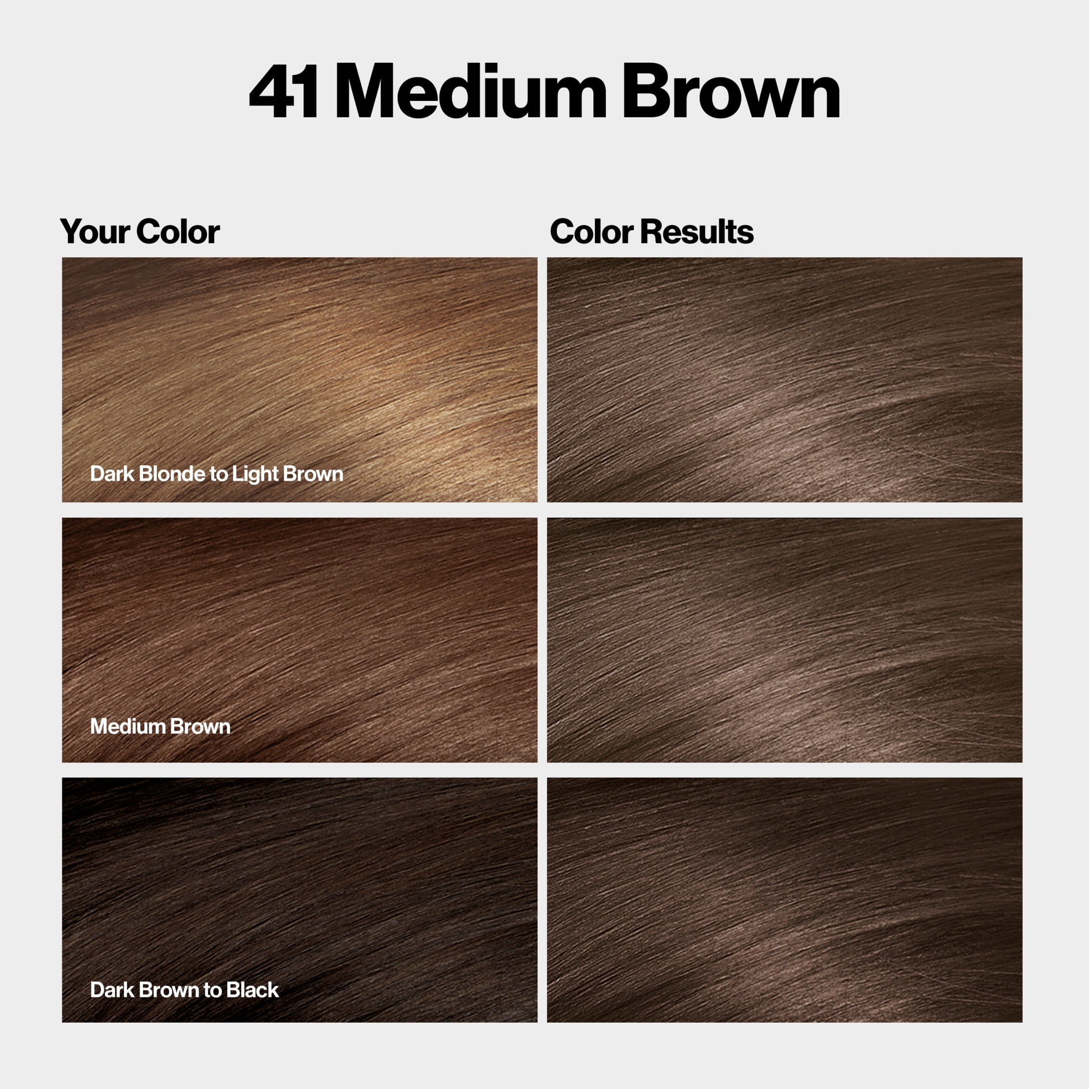 Revlon ColorSilk Permanent Hair Color, Bond Repair Complex, 41 Medium Brown, 3 pack