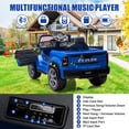 thumbnail image 4 of Ram Ride on Car Toys, 12V RAM 2500 Powered Ride on Toy Truck with Remote Control, Electric Car for Kids Girls 3-5 w/ Bluetooth, Rear Storage Trunk, Safety Belt, Rear Wheel Suspension, Blue, 4 of 9