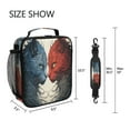 thumbnail image 5 of ALAZA Two Leopard Lunch Box Insulated Lunch Bag Reusable Thermal Cooler Tote School Picnic, 5 of 6