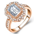 thumbnail image 3 of Fiudx Anillo de Compromiso con Diamantes Brillantes y Circonitas para Mujer, Ideal para Bodas y para Tu Pareja., 3 of 6