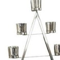 thumbnail image 4 of 26" Stainless Steel Christmas Tree Tea Light Candle Holder, 4 of 6