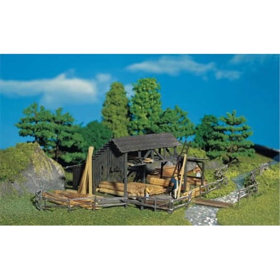 faller 130288 lumber yard ho scale building kit, small