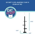 thumbnail image 3 of Cat Craft 90-in Cat Tree & Scratching Post Tower, Charcoal, 3 of 6