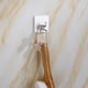 thumbnail image 3 of Robe montada en la pared gancho de roble de traceless Hogar del baño Holder Holder Hat Bagbag Chaqueta de ropa Accesorios de rack de plata 4 piezas Methold HA010228-02B, 3 of 6