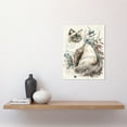 thumbnail image 2 of Blue Point Ragdoll Cat with Flowers Watercolour Illustration Unframed Wall Art Print Poster Home Decor Premium, 2 of 4
