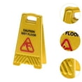 thumbnail image 6 of yotijay Miniature Warning Sign 1.5cmx2.5cm Decorative Item Yellow Caution Sign Model Wet Floor, 6 of 9